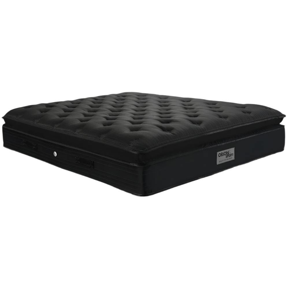 EN41 BLACK MEMORYGEL SOFT AFROLATEX G-PILLOWTOP ORIONZONE HIGH POCKET